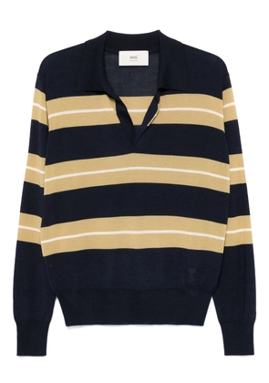 AMI Paris striped T-shirt - Blue