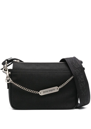 Palm Angels logo-chain messenger bag - Black