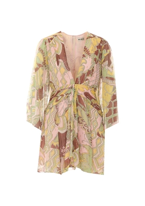 Rixo Clove printed mini dress - Pink