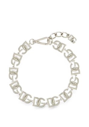 Dolce & Gabbana DG-logo necklace - Silver