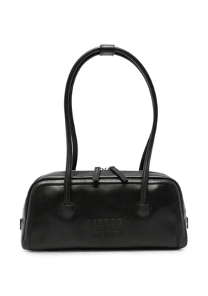 Marge Sherwood Soft Boston logo-debossed leather shoulder bag - Black