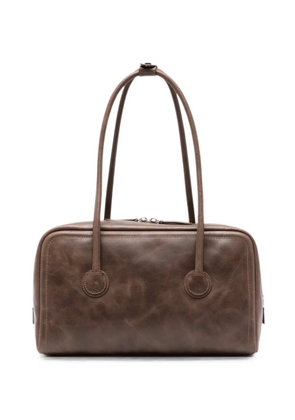 Marge Sherwood logo-embossed leather tote bag - Brown