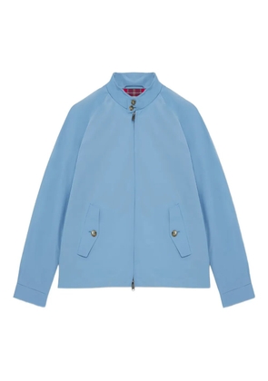 Baracuta zip-front plaid-lined jacket - Blue