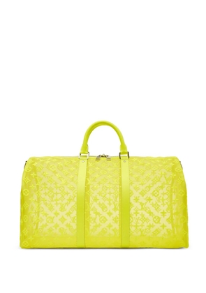 Louis Vuitton Pre-Owned x Virgil Abloh Collection 50 Monogram mesh keepall bandouliere holdall - Yellow