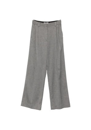 Maje herringbone belt-loop trousers - Grey