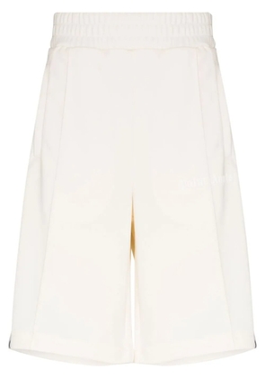 Palm Angels logo-print track shorts - Neutrals