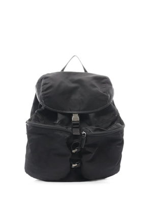 Prada Pre-Owned 2000s triangle-logo backpack - Black