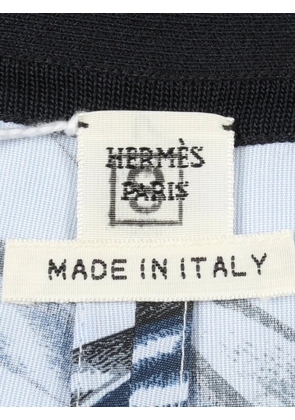 Hermès Pre-Owned 2010s rope-print shorts - Blue