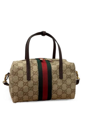 Gucci mini Boston GG Supreme tote bag - Neutrals