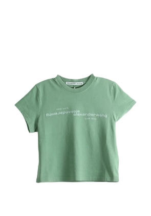 Alexander Wang logo-print short-sleeve T-shirt - Green