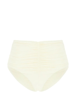 Maison Anami ruched high-waisted bikini bottoms - Neutrals