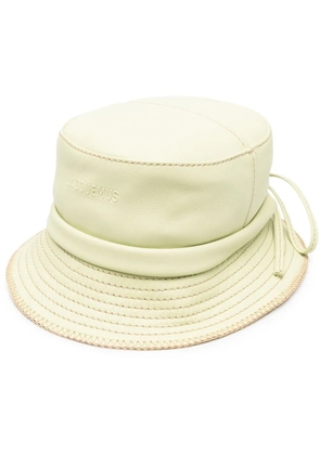 Jacquemus Le Bob Gadjo leather bucket hat - Green