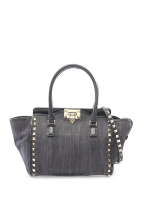 Valentino Garavani Pre-Owned 2000s Rockstud two-way denim handbag - Grey