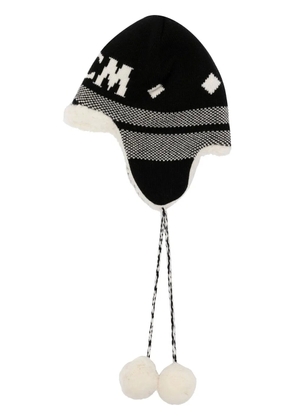 MCM Après Ski intarsia-knit reversible hat - Black