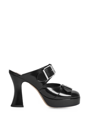 Simone Rocha buckle-detail sculpted-heel mules - Black