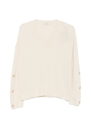 Agnona long-sleeve V-neck sweater - Neutrals