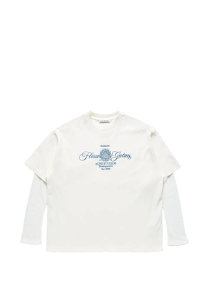 Acne Studios embroidered T-shirt - Neutrals