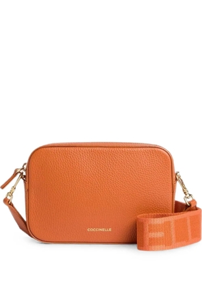 Coccinelle small Tebe leather shoulder bag - Orange