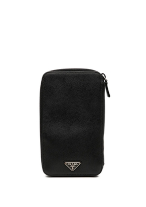 Prada Pre-Owned 2000-2013 Saffiano Zip Around Wallet long wallets - Black