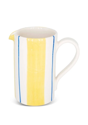 CAFÉ KITSUNÉ x Popolo striped ceramic vase - White