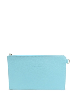 Longchamp leather clutch bag - Blue