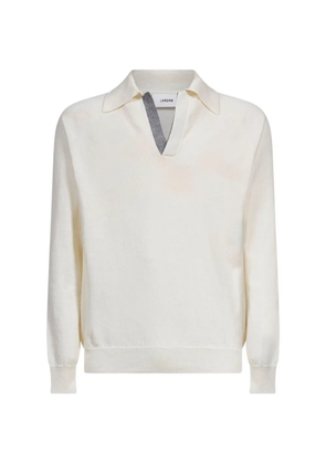 Lardini contrast-trim raglan-sleeve sweater - Neutrals