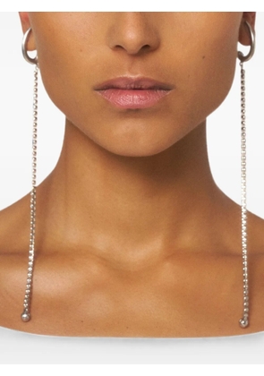 Panconesi Diamanti Pendulum crystal-embellished earrings - Silver