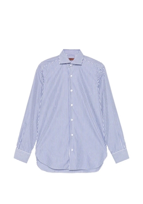 Barba striped-print long-sleeve shirt - Blue