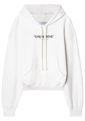 Off-White slogan-print drawstring hoodie