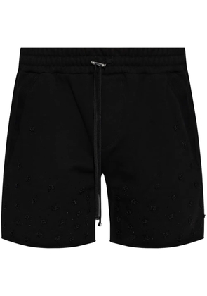 AMIRI appliqué-detail cotton shorts - Black