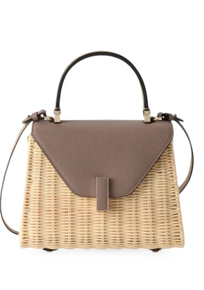 Valextra mini Iside woven tote bag - Neutrals