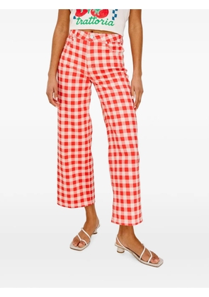 Rails xGiadzy Getty cropped gingham trousers - Red