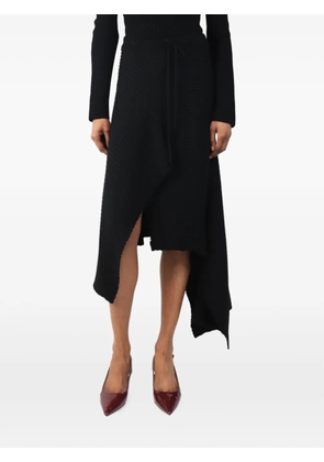 Marques'Almeida rib-knit asymmetric skirt - Black