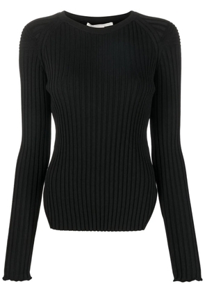 Stella McCartney rib-knit long-sleeve top - Black