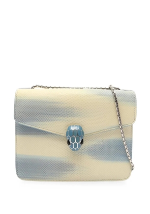Bvlgari Pre-Owned 2000s Serpenti Forever python-embossed shoulder bag - Neutrals