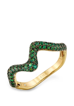 SHAY Wave emerald ring - Gold