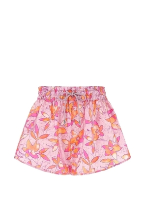 ISABEL MARANT floral-print drawstring shorts - Pink