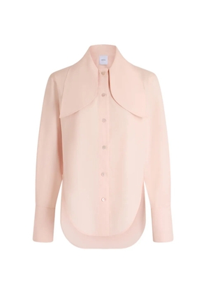 Patou oversized-collar button-up blouse - Pink