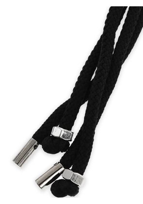 DSQUARED2 braided metal-detail keyring - Black