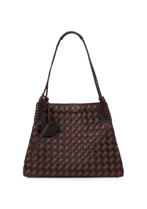 ETRO medium Libra tote bag in woven leather - Brown