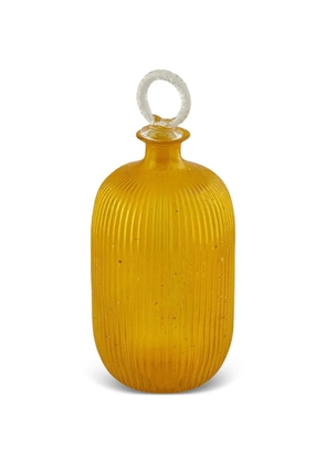 ENZO DE GASPERI ribbed glass vase - Yellow