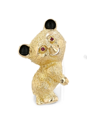 Cartier 1960s ruby and enamel bear brooch - Gold