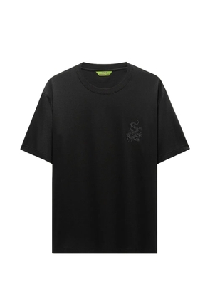 Shanghai Tang Dragon embroidered T-shirt - Black