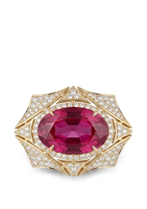 Goshwara Web pink tourmaline ring - Gold