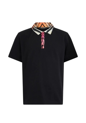 Roberto Cavalli Ray Of Paradise collar polo shirt - Black