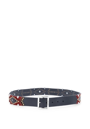 Golden Goose studded pony-hair belt - Black