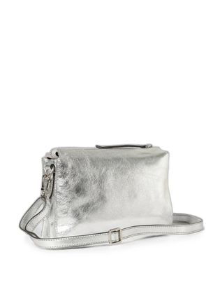 Skytos New Ale pebbled leather shoulder bag - Silver