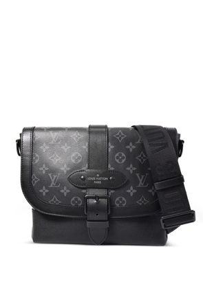 Louis Vuitton Pre-Owned Saumur Monogram Eclipse shoulder bag - Black