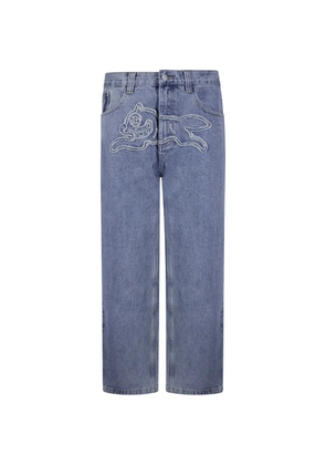 ICECREAM Running Dog embroidered jeans - Blue