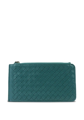 Bottega Veneta Pre-Owned Intrecciato-leather long wallet - Green